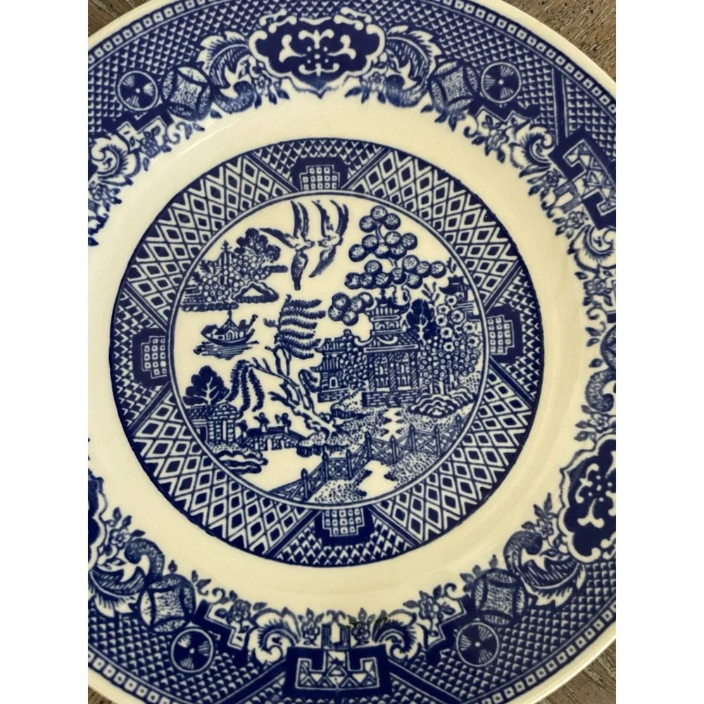 Vtg Willow Ware Blue Willow Transferware Bread & Butter Plate 6.25